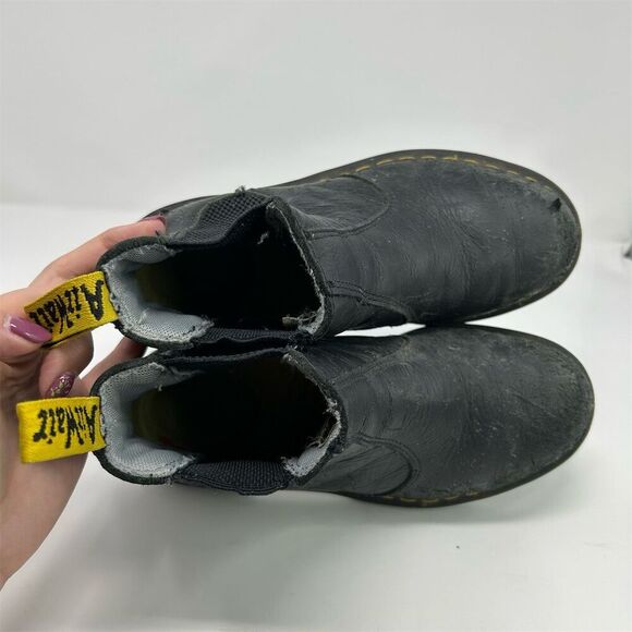 Dr. Martens Arbor ST Chelsea Boots Black Leather Steel Toe Slip Resistant Size 7 - Picture 12 of 16